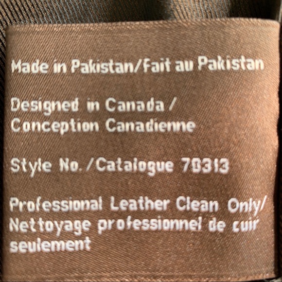 Danier Brown Leather Cargo Style Jacket - Picture 6 of 8